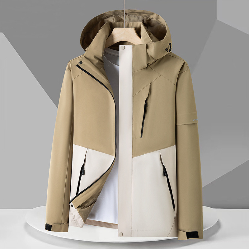 Trajes de asalto para hombres y mujeres 3 - en - 1 a prueba de salpicaduras 2025 nuevo tipo de chaqueta de terciopelo desmontable al aire libre abrigo de montaña