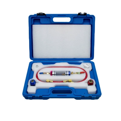 Automobile air conditioning refrigerant filler vacuum water tank replacement auto repair tool R134 fluoride refrigerant meter wholesale (Mühərrik tənzimləmə alətləri) - refrigeration-oil-regulator