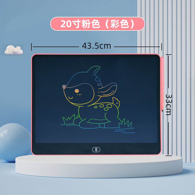 Tablero de escritura para niños de 16 pulgadas, tablero de dibujo para niños, pizarra pequeña, pantalla grande LCD, tablero de dibujo pintado, tablero de graffiti LCD