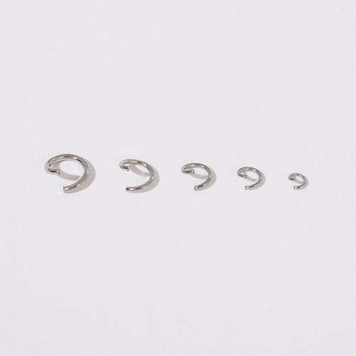 304 stainless steel open ring single ring water-plated gold-plated hand-connected hanging ring jump ring multi-specification diy jewelry accessories
