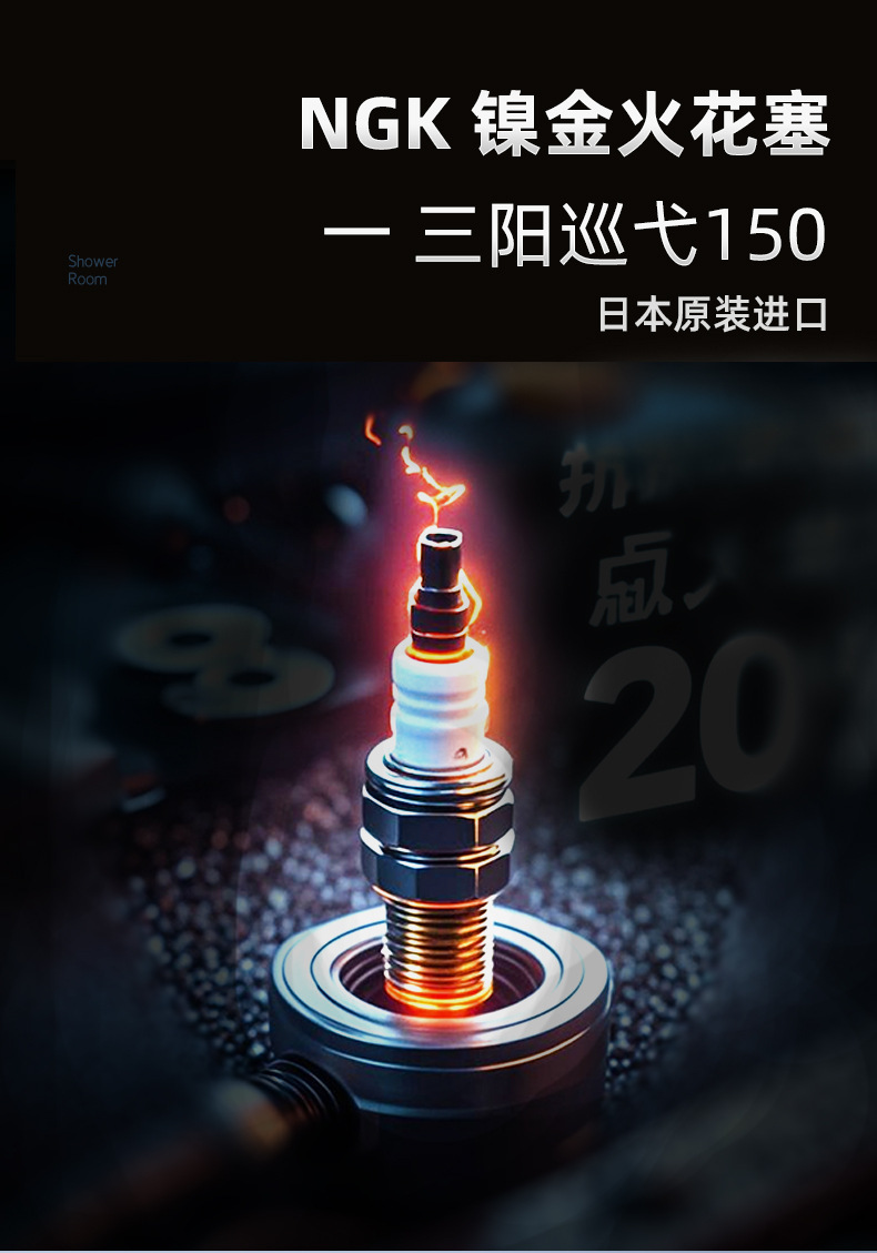 Genuine Ngk Original Spark Plug Cr7Hsa Cpr8Ea-9 Sanyang Scooter Cruiser 150Gt 150X