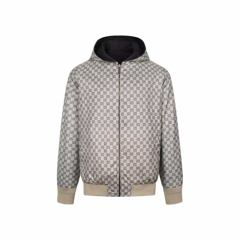 Original quality double-sided embroidered men's hooded jacket windbreaker men jacket hoody
