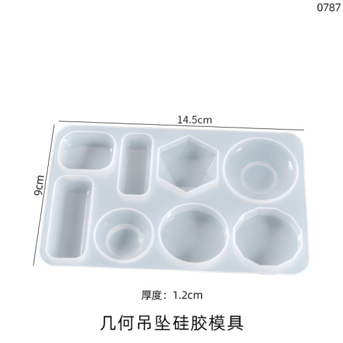 Poppy diy crystal glue mold pendant pendant geometric pendant earrings making jewelry silicone mold