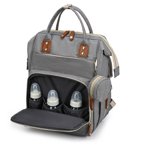 Cross-border all-in-one bed bag, mommy bag, multi-functional mother and baby bag, fashionable large-capacity portable lady's mother bag when going out