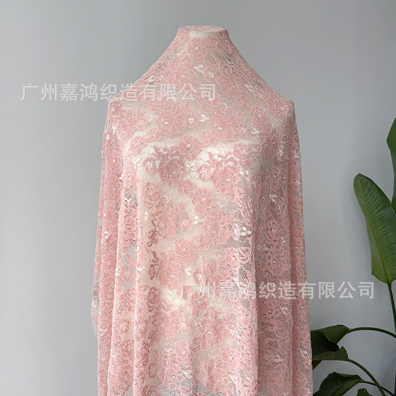 Tejido de encaje multicolor de algodón no elástico, ropa de mujer, vestido, tela de encaje