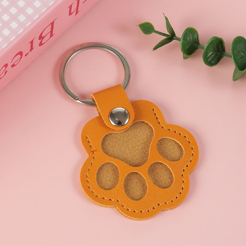 キーホルダー本革 DIY ペットの毛猫の爪記念収納ペンダント猫と犬のペンダント毛ニッチ|undefined