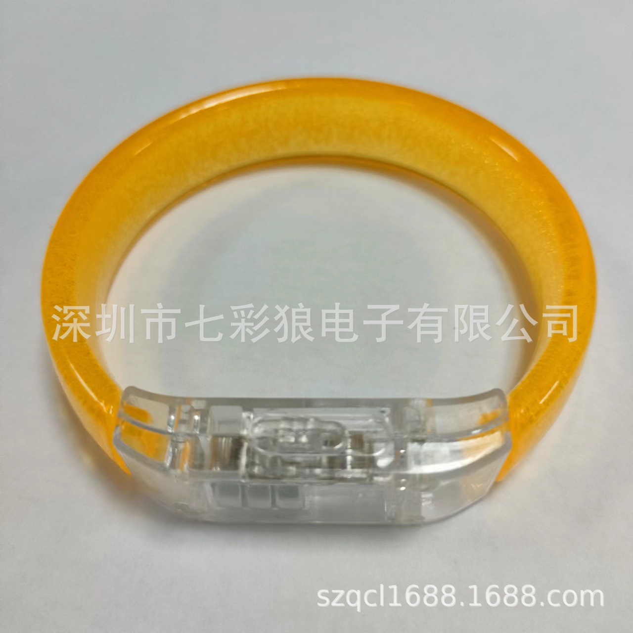 En stock burbuja pulsera LED acrílico luminoso pulsera eléctrica sílaba atmósfera props burbuja plana flash pulsera