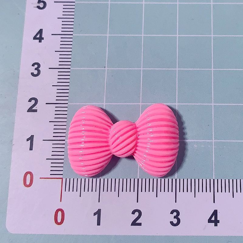 Nuevo macarón rayado arco DIY accesorios de resina crema pegamento para el cabello adornos de cabello hebilla de zapatos material de caso de teléfono móvil