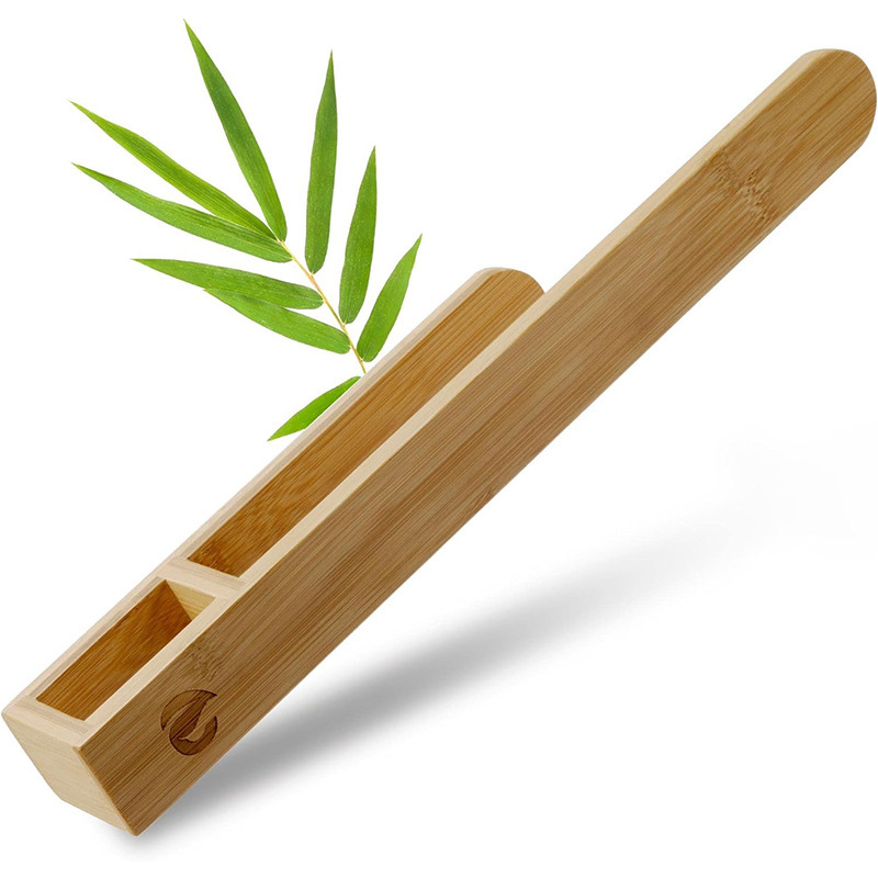 Cross-Border Bamboo and Wood Wall-Mounted Towel Rack, No-Drill Wooden Storage Rack, Foldable Guest Organizing and Storage Shelf