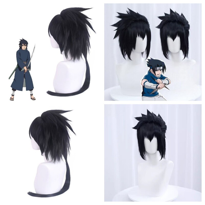 Classic Best-Selling Naruto Uchiha Izuna Netflix L Uchiha Sasuke Cosplay Wig Source Manufacturer