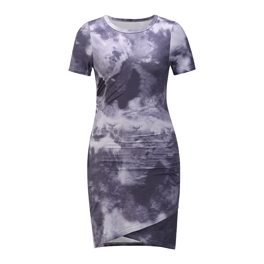 tie-dye printing dress Nihaostyles wholesale clothing vendor NSHYG72301