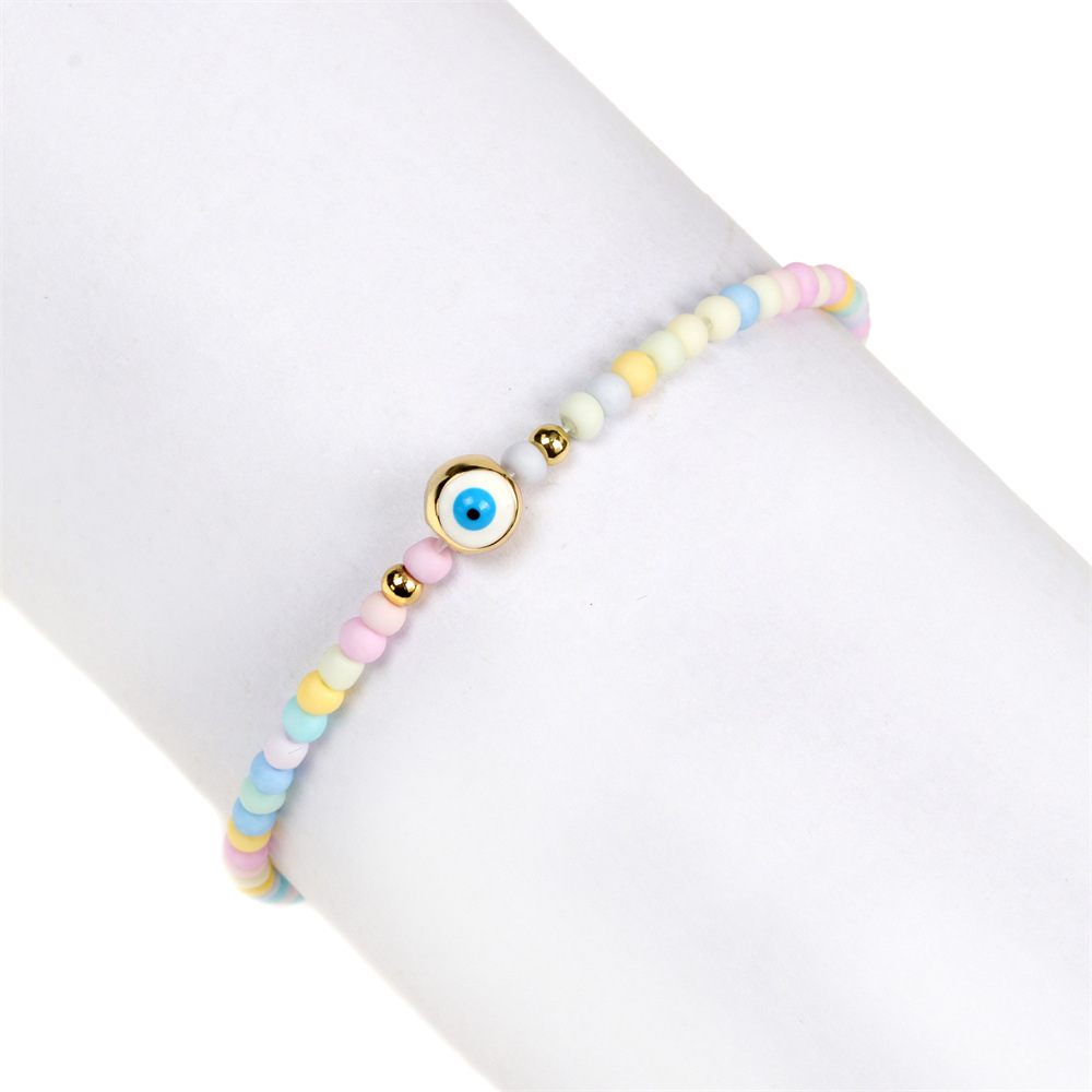 Vacation Geometric Copper Bracelets Beaded Gold Plated Copper Bracelets