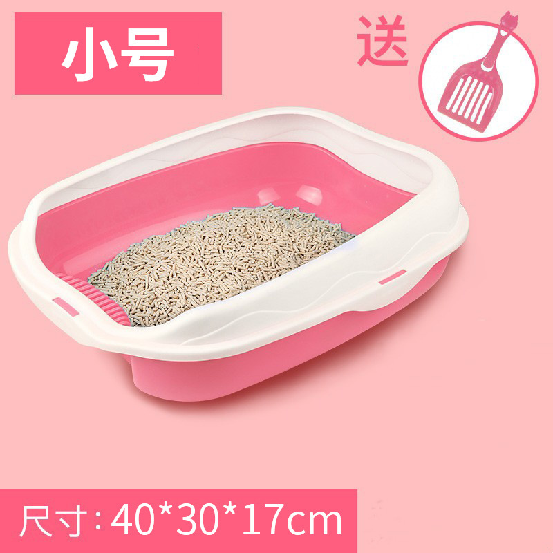 Caja de arena para gatos, inodoro grande y semicerrado, caja de pala de arena para gatos, caja de heces para gatos, suministros para mascotas