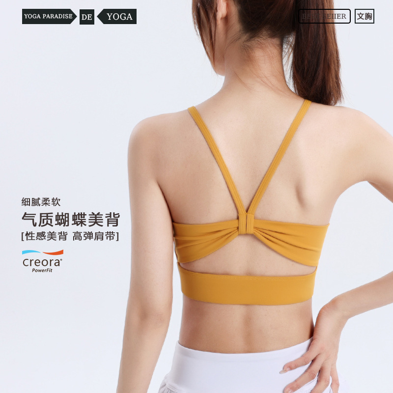 Pilates Yoga Vest for Women, Shock-Proof Push-Up Lulu Sports Bra with Chest Pads, Running Fitness Wear, Lulu Vest Pilates Yoga Vest for Women, Shock-Proof Push-Up Lulu Sports Bra with Chest Pads, Running Fitness Wear, Lulu Vest