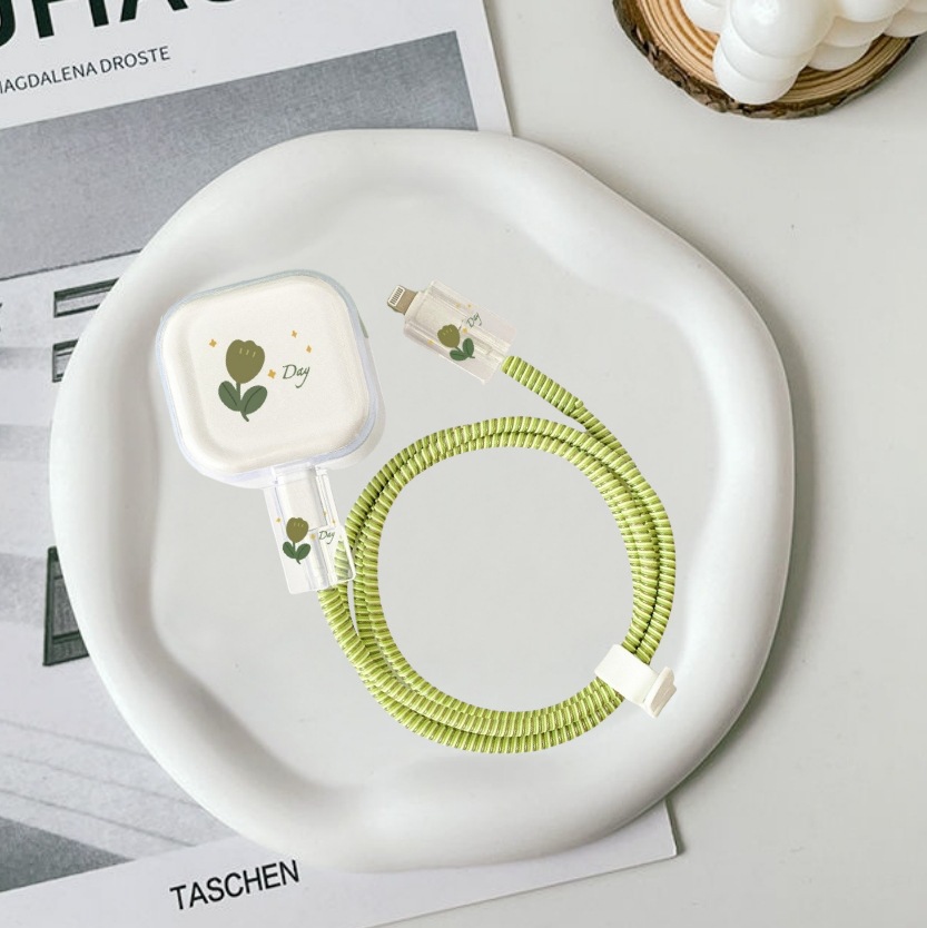 그린 튤립 [5종세트-큰머리1-작은머리2-보호로프1-스트랩1]