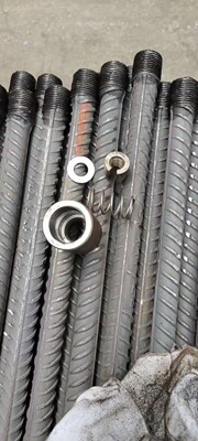 Pile head Nut a steel bar connector a steel bar Connect Pile head Variable diameter Pile head Nut Pile head Connect a steel bar