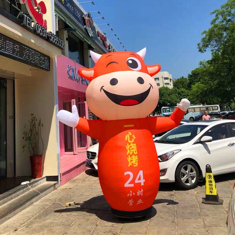 Manifesto inflable de aire, bailarín, estrella de publicidad, muñeca, dios de la fortuna, abertura de la celebración de dibujos animados, columna de payaso