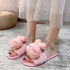 Demi-season children's plush cartoon slippers, keep warm rabbit indoor