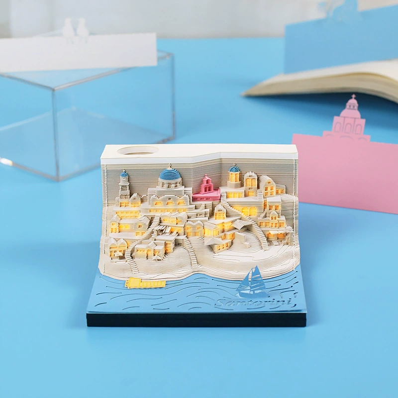 3D Castle Desk Calendar, Custom Creative Gift, 2026 Weekly Options with Lighted Covers