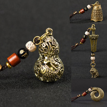 黄铜葫芦钥匙扣 铜八卦牌钥匙挂件金属汽车链 景区纪念品爆款批发