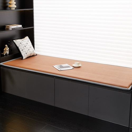 Liangzhu Teddy Velvet Double-sided Bay Window Mat Window Sill Mat  New Four Seasons Solid Color Balcony Mat Thickened