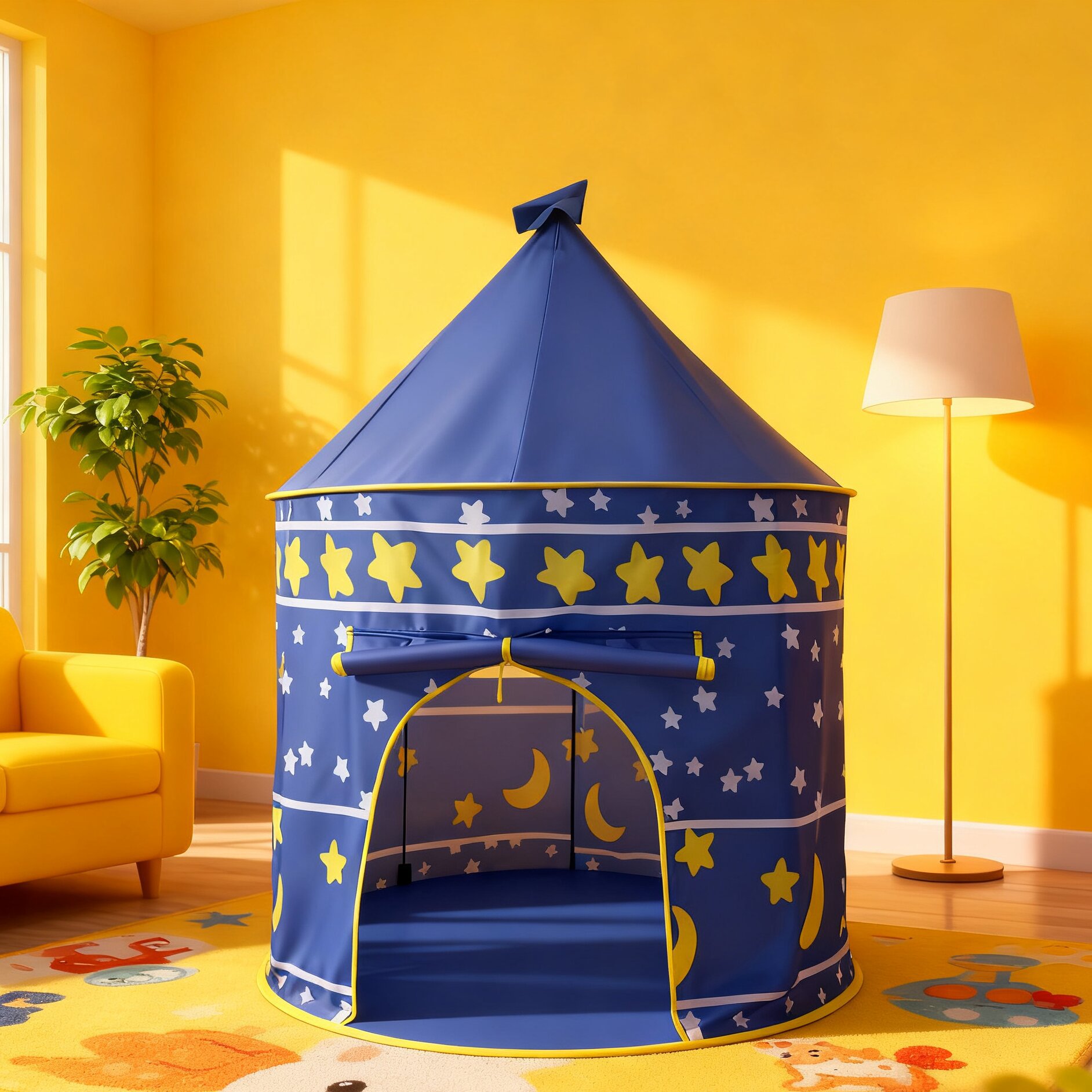 Procesamiento personalizado tienda de campaña para niños princesa castillo secreto casa de juegos bebé cama interior portátil pequeña tienda de campaña