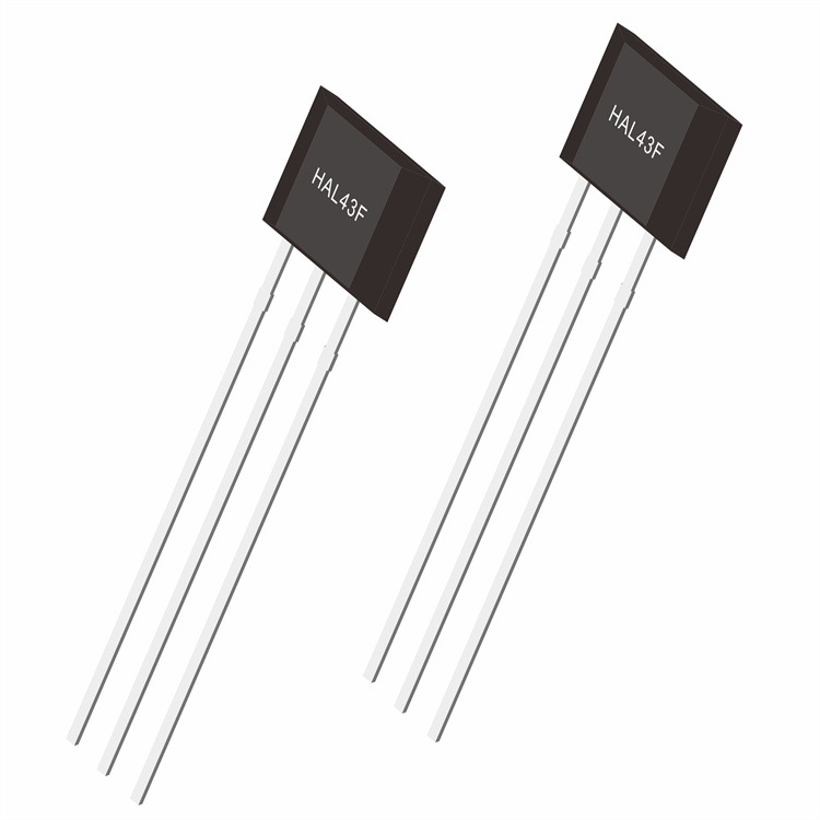 HAL43F高温单极性霍尔开关 443F插件霍尔开关元件HALLWEE原厂供应