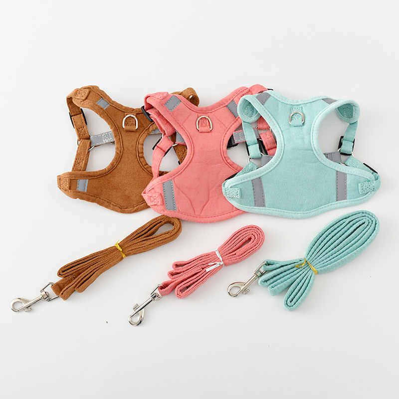 Nueva correa de gato noche reflexivo gato correa ajustable cuello pecho espalda en stock al por mayor