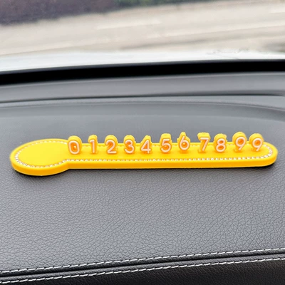 Other Automotive Interior Supplies Car Mobile Phone Card Cute - yellow-stop-sign