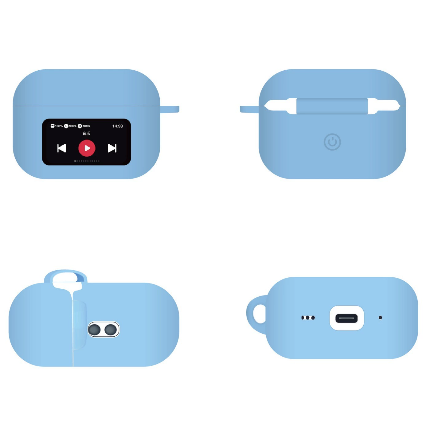 Применимо к Huaqiangbei версии AirPods A9pro с экраном Беспроводная Bluetooth-гарнитура силиконовая защитная оболочка тонкая