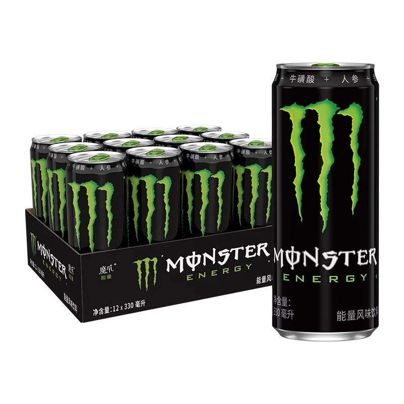 Энергетический напиток, варианты Monster и White Claw, банки 330 мл, микс вкусов и без сахара