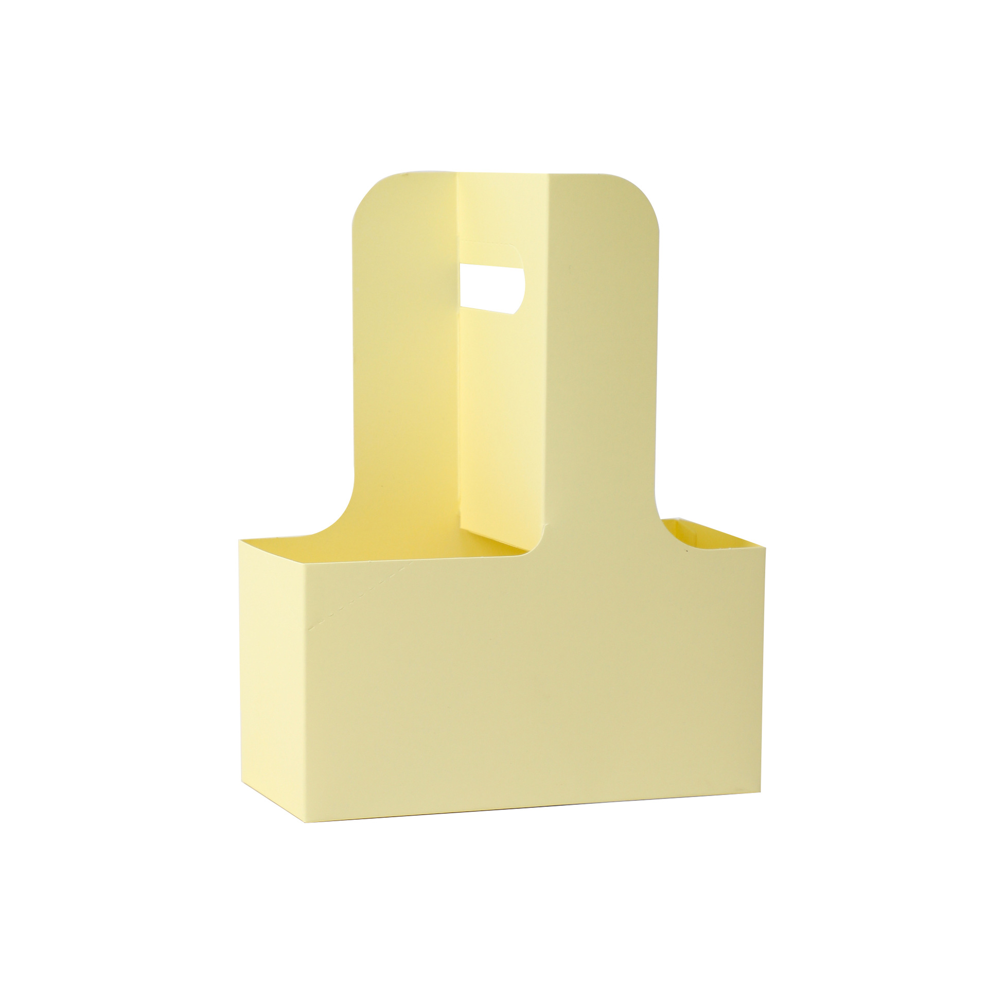 Caja de flores para café, caja de regalo portátil, caja de embalaje para llevar té con leche, cesta para arreglos florales, caja de flores de papel kraft navideño