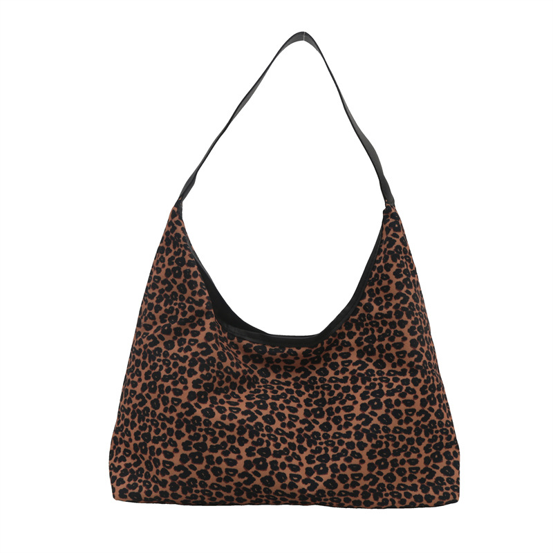 Invierno, otoño, invierno, gran capacidad para trabajar, bolsa de viaje, mujer 2024 nueva moda, bolso de hombro con leopardo.