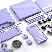 购物车配件飞机轮金属万向轮定向爬坡轮越野轮【磁吸滑盖款专用】