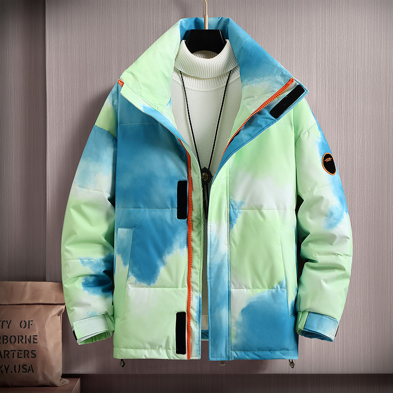 Men's Clothing thick stand collar winter jacket teenagers couple trend_voghion.com
