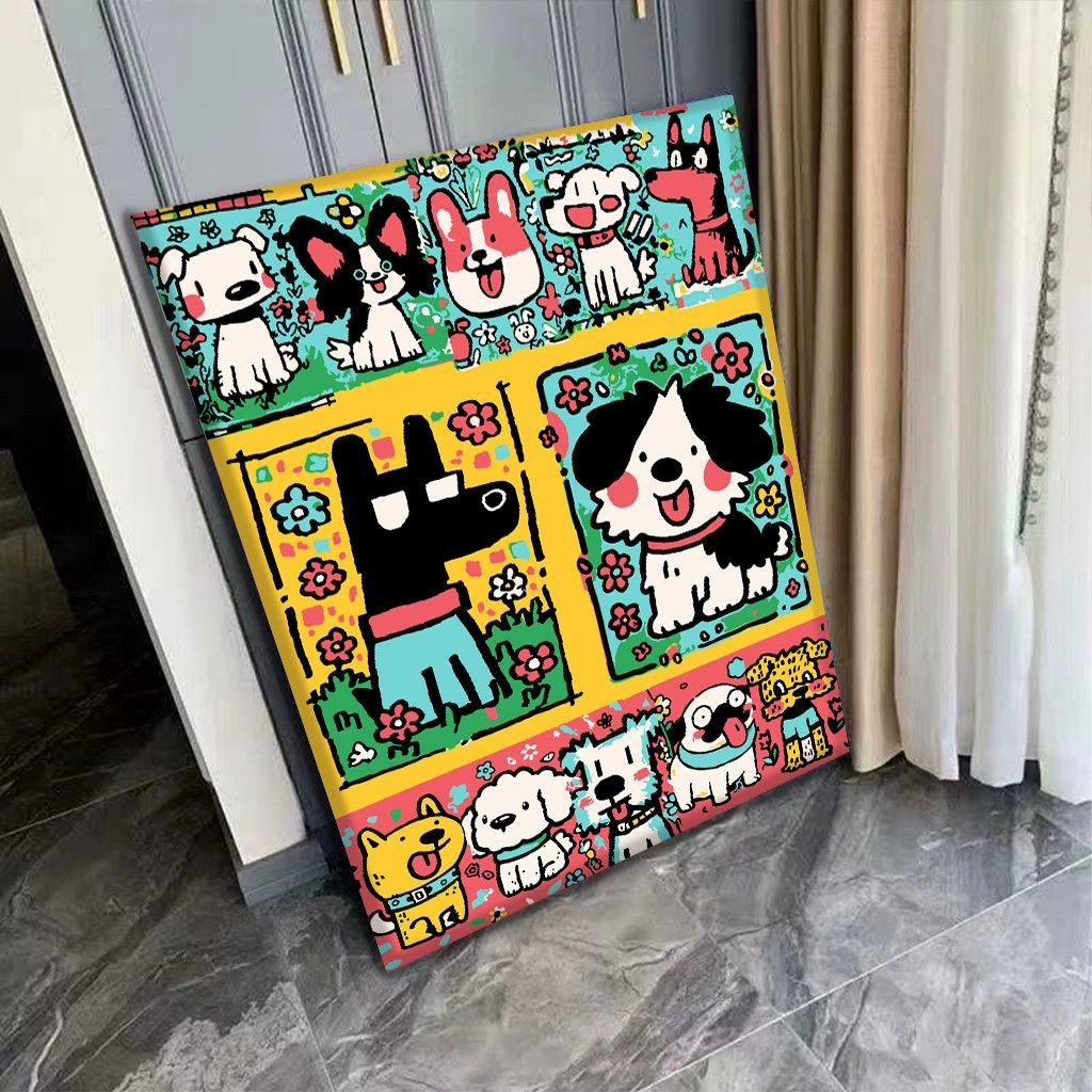 Стиль инса niche Санрио цифровая масляная живопись diy горизонтальная версия вертикальная версия домашние аксессуары ручная декоративная живопись