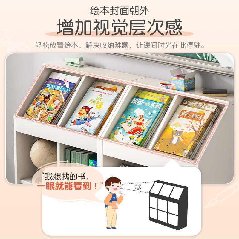 子供用本棚収納ラック床置きディスプレイラック幼稚園教室ローブックキャビネットリビングルームキャビネット収納キャビネット|undefined