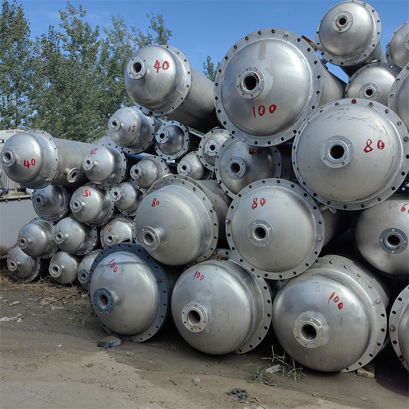 二手不锈钢冷凝器 80平方列管式冷凝器 二手工业冷凝器