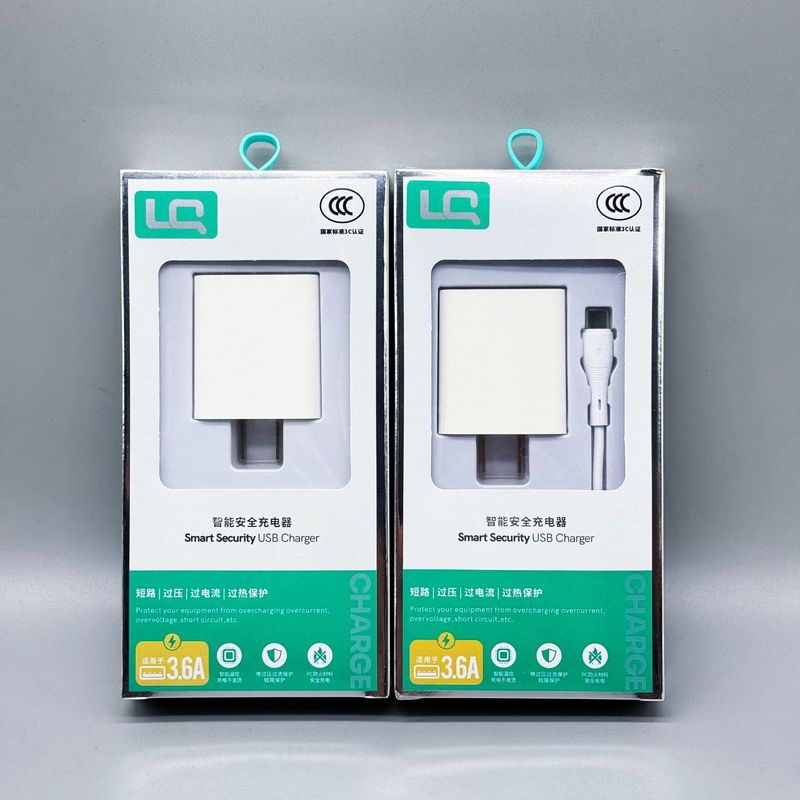 携帯電話充電器 3.6A 急速充電 Android Type-c Apple 携帯電話急速充電セット 3C 認定充電ヘッドに適しています|undefined