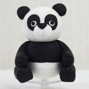 Soft pottery cartoon image animal cake plug-in