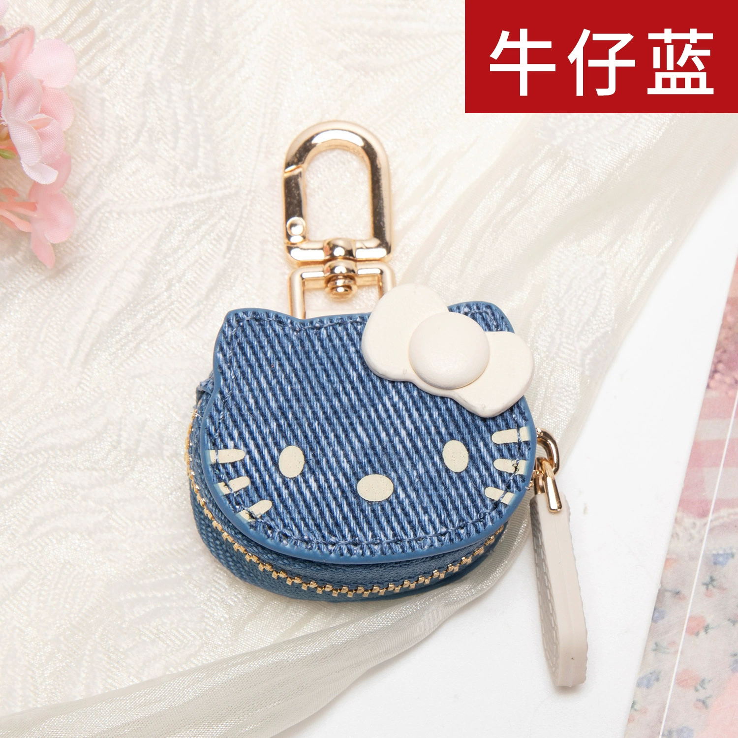 Hello Kitty, Хелло Китти, милая маленькая подвеска, система хранения, маленькая сумка, брелок для ключей, высококачественный стиль