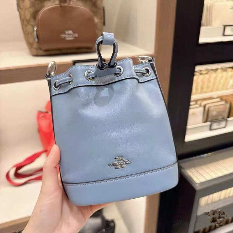 Koujia 新しいデンプシー巾着バケットバッグフォーチュンバケットクラシックロゴハンドバッグ老眼ショルダーメッセンジャーバッグ|undefined