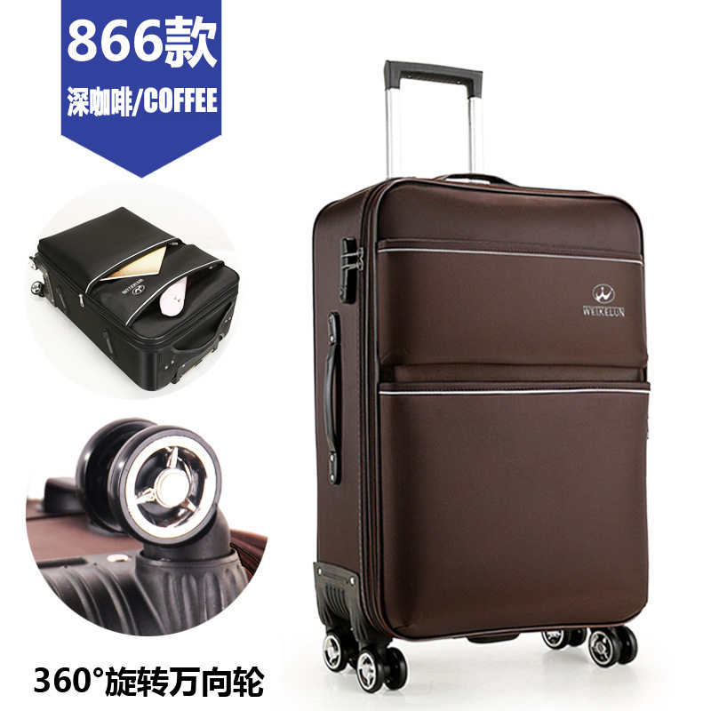 Waterproof Oxford Cloth Trolley Case Luggage Case Universal Wheel Large Capacity Strong and Durable Suitcase Cloth Case Password Box
