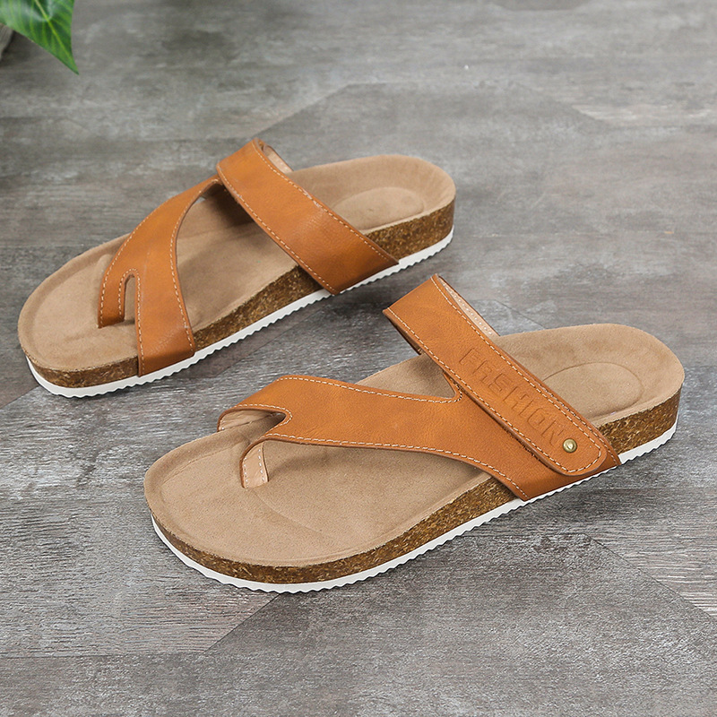 Women's Casual Color Block Open Toe Thong Sandals display picture 7