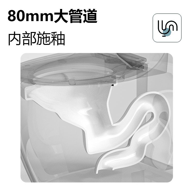 Nuevo hogar interior personalizado anti-bloqueo de una sola pieza fila de piso ultra-alto sifón moderno simple inodoro redondo al por mayor