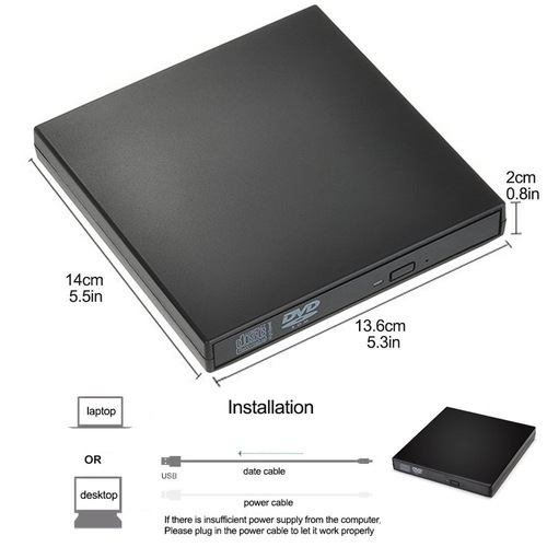 USB 2.0 Universal External CD-RW Burner Standalone DVD / CD Reader Player