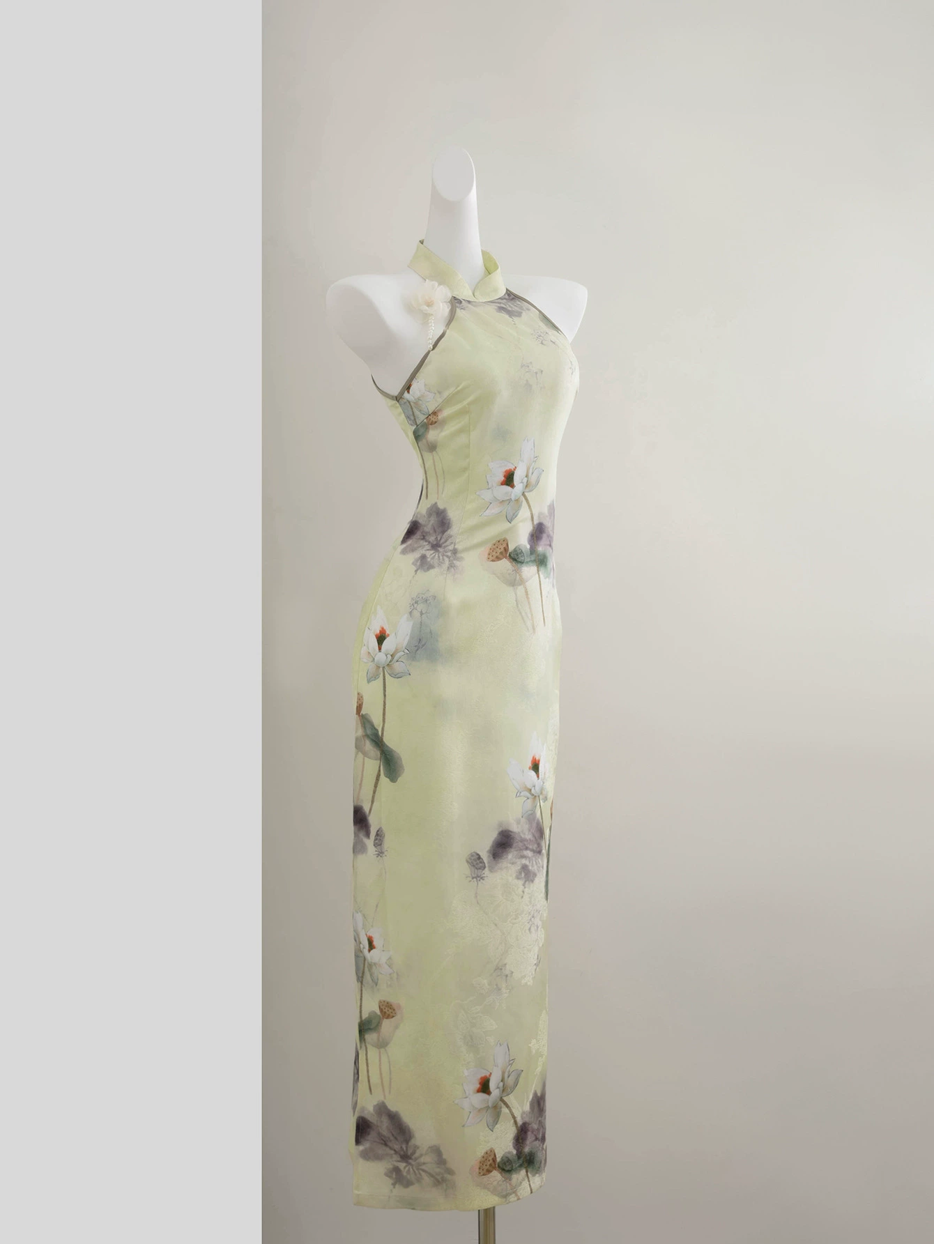 Poster, cheongsam sleevless, Chinese style