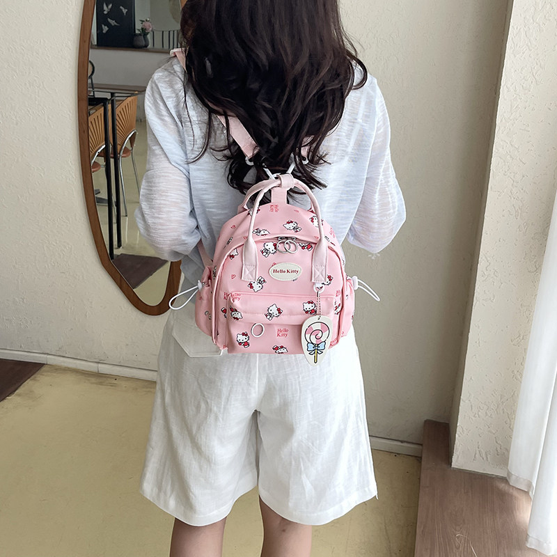 2026 impresión de moda mochila de hombro de la universidad ocio nueva mochila de tarjetas mochila ventilada para viajar estudiantes lindas