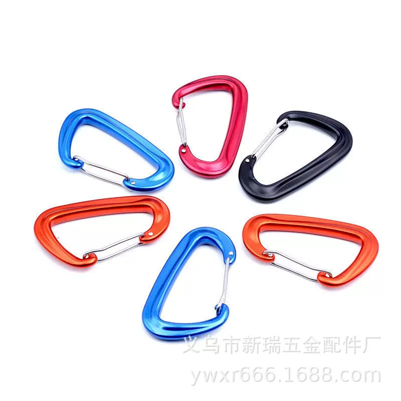 攀岩挂锁 航空铝登山扣挂钩户外快挂承重钩速降装备锁扣D型