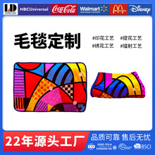 定制数码印花珊瑚绒毛毯fleeceblanket双面绒法兰绒毯子抱枕盖毯